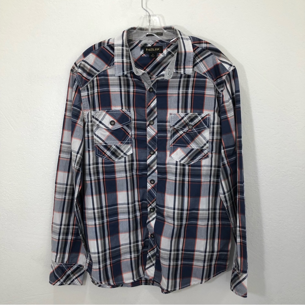 Helix Athletic Fit Western Style Shirt